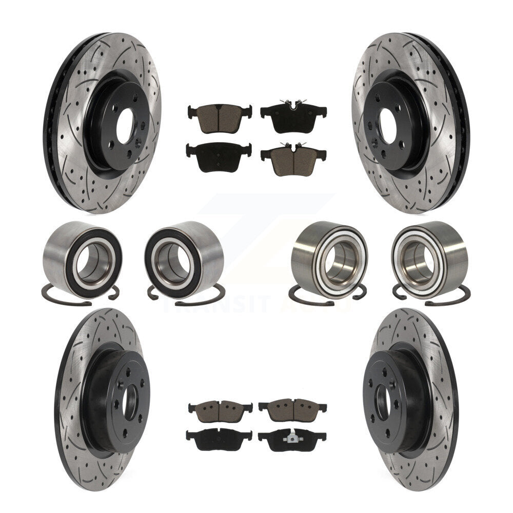 Kit de plaquettes de Rotor de frein revêtues de roulements avant et arrière (10 pièces) pour Land Rover Range Evoqu