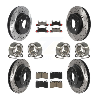 Kit de plaquettes de Rotor de frein à disque revêtu de roulement avant et arrière (10 pièces) pour Volkswagen Touare
