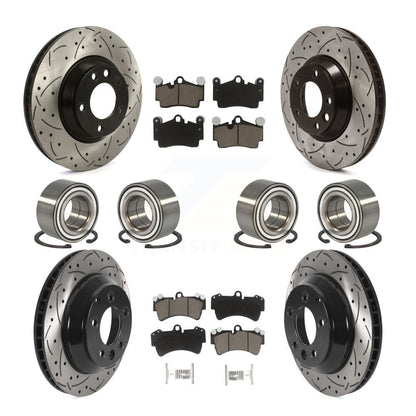 Kit de plaquettes de Rotor de frein à disque revêtu de roulement avant et arrière (10 pièces) pour Audi Q7 volkswagen