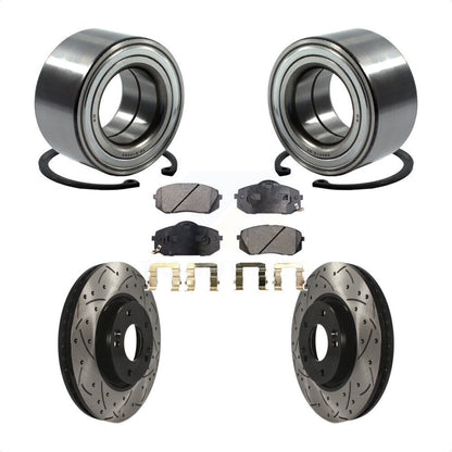 Kit de rotor et de plaquettes de frein à fente percée pour roulement de roue avant, pour Kia Soul E 2015 – 2016