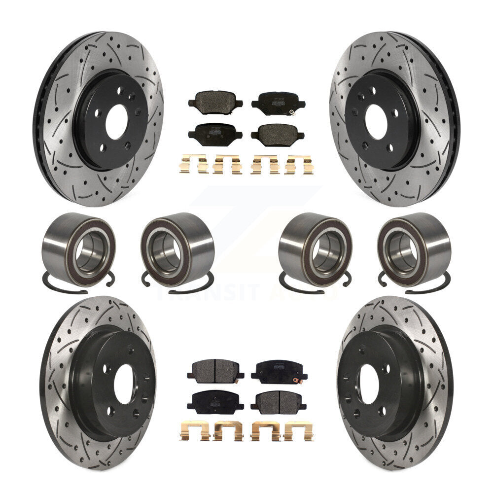 Kit de plaquettes de Rotor de frein enduites de roulement avant et arrière (10 pièces) pour Buick Encore Chevrole