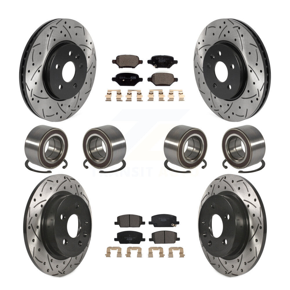 Kit de plaquettes de Rotor de frein enduites de roulement avant et arrière (10 pièces) pour Buick Encore Chevrole