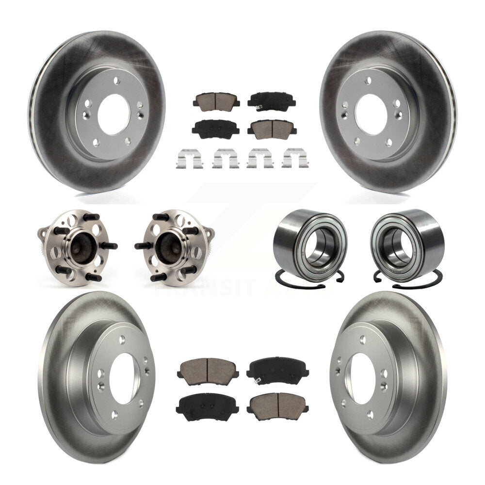 Kit de plaquettes de rotor de frein, roulement de moyeu avant et arrière (10 pièces), pour Kia Forte Hyundai G