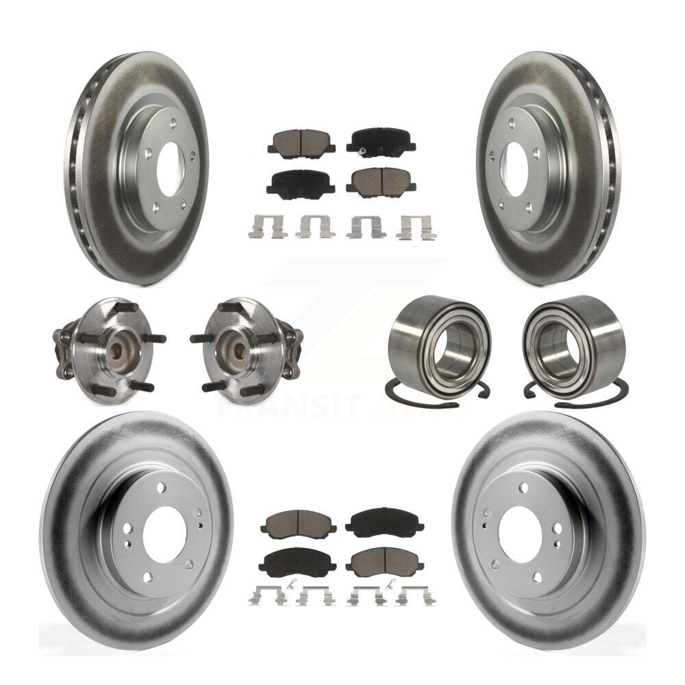 Kit de plaquettes de rotor de frein, roulement de moyeu avant et arrière (10 pièces) pour Mitsubishi RVR Spor
