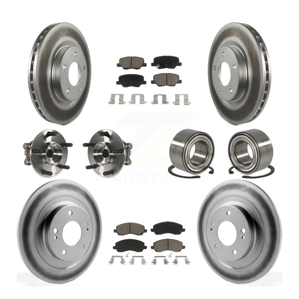 Kit de plaquettes de rotor de frein, roulement de moyeu avant et arrière (10 pièces) pour Mitsubishi RVR Spor