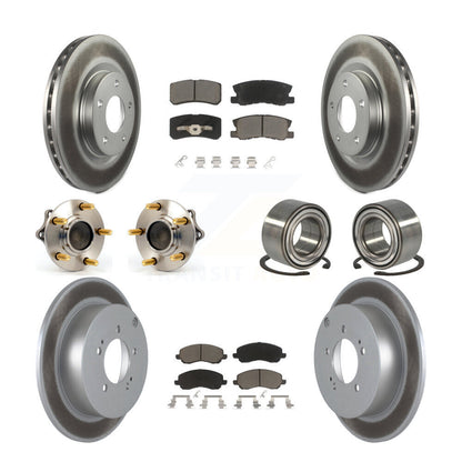 Kit de plaquettes de rotor de frein, roulement de moyeu avant et arrière (10 pièces) pour Mitsubishi Outlande