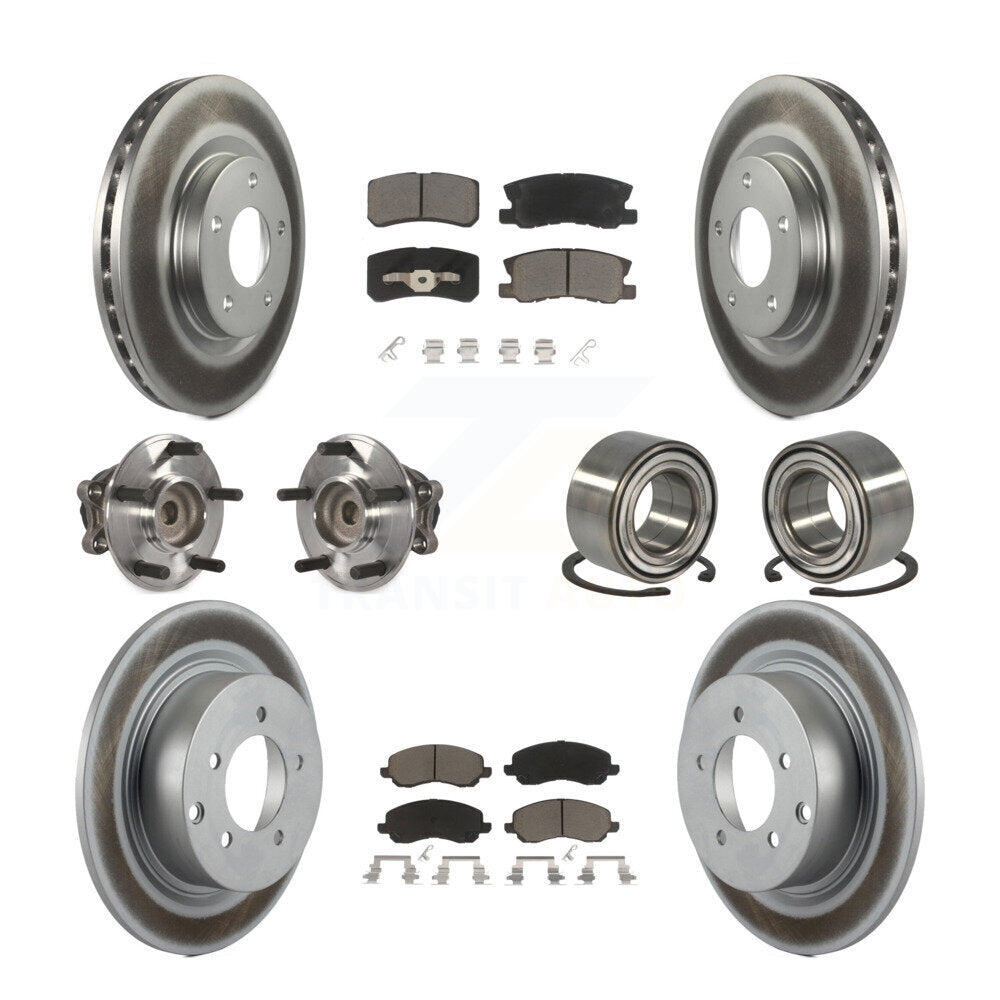 Kit de plaquettes de Rotor de frein, roulement de moyeu avant et arrière (10 pièces) pour Mitsubishi RVR FW 12