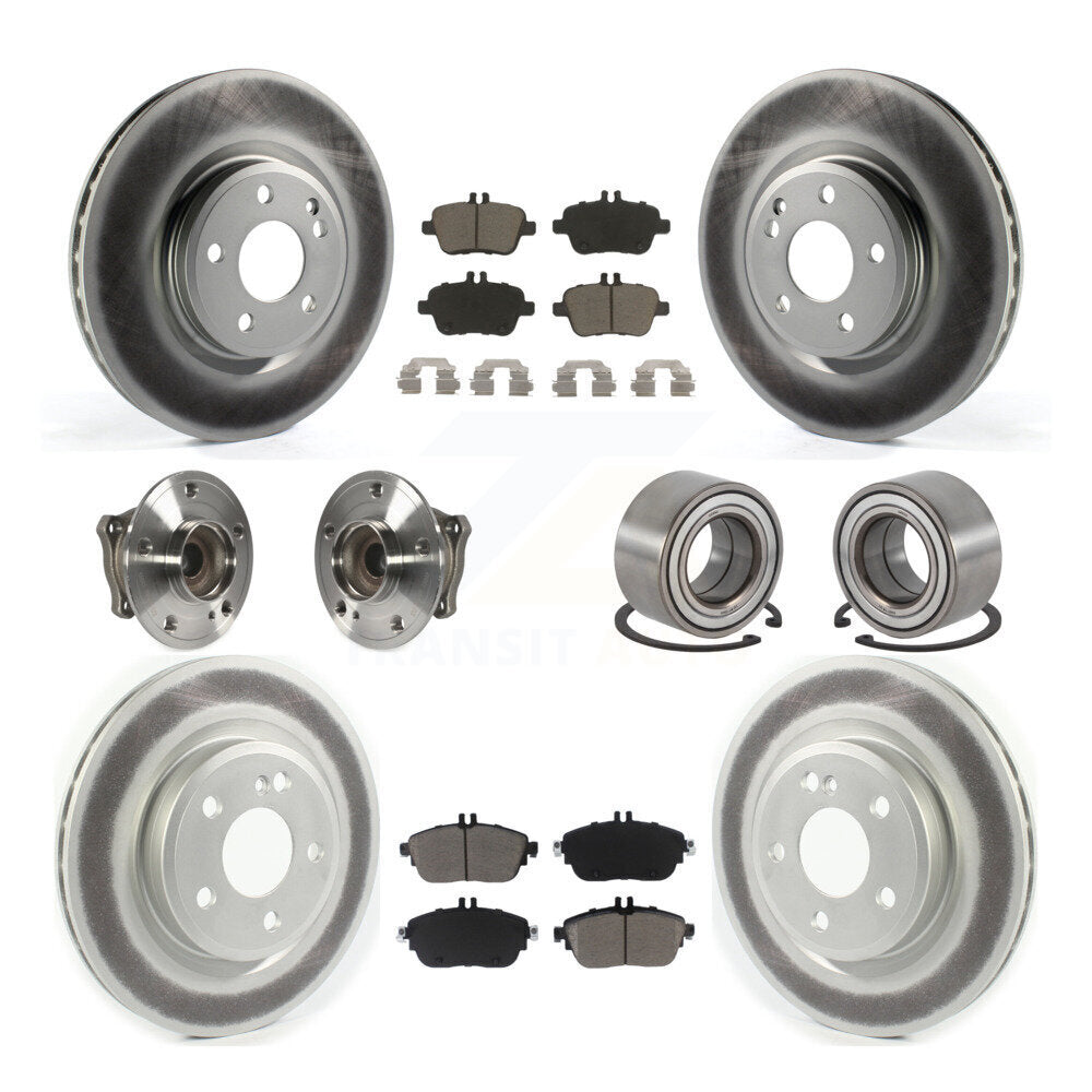 Kit de plaquettes de rotor de frein, roulement de moyeu avant et arrière (10 pièces) pour Mercedes-Benz GLA25