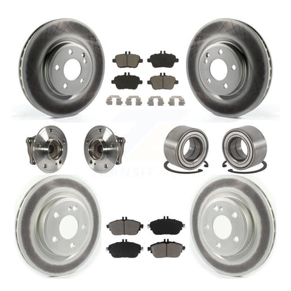 Kit de plaquettes de rotor de frein, roulement de moyeu avant et arrière (10 pièces) pour Mercedes-Benz GLA25