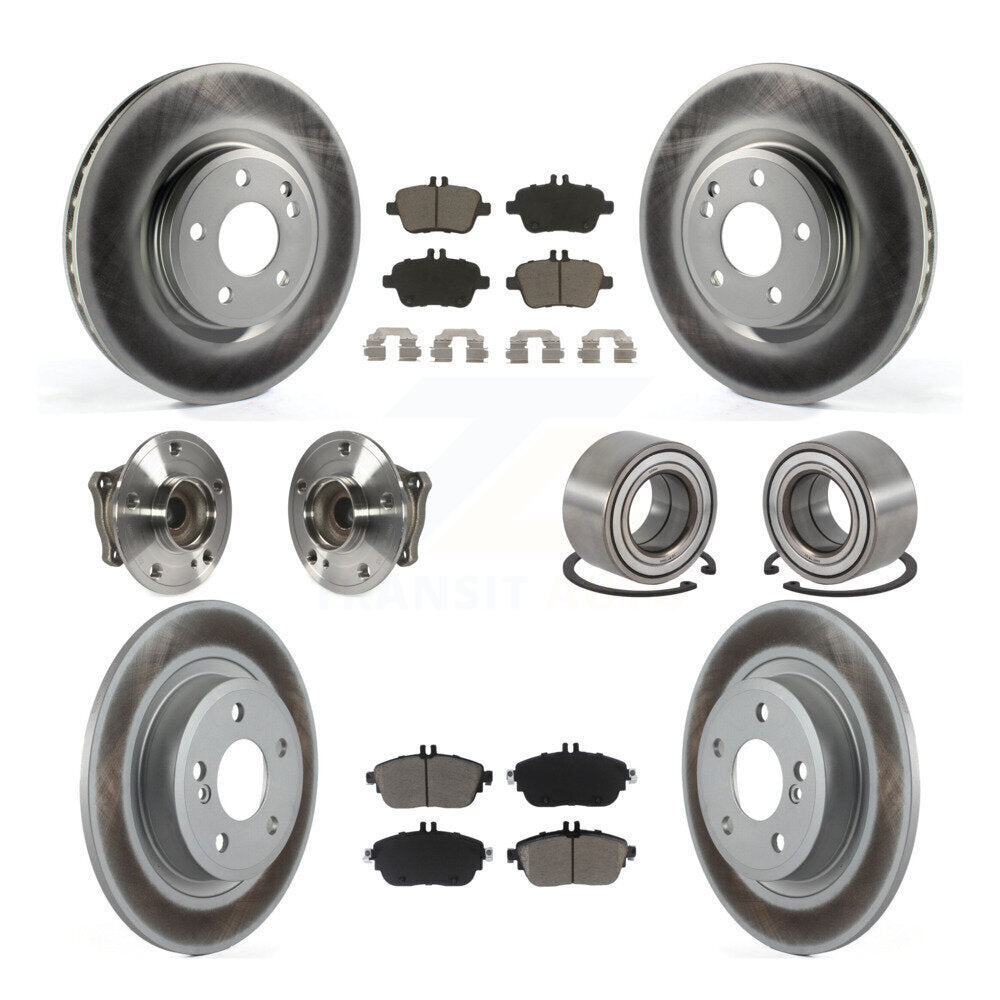 Kit de plaquettes de rotor de frein, roulement de moyeu avant et arrière (10 pièces) pour Mercedes-Benz GLA25