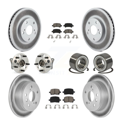 Kit de plaquettes de Rotor de frein revêtues de roulement de moyeu avant et arrière (10 pièces) pour Toyota Camry Solar