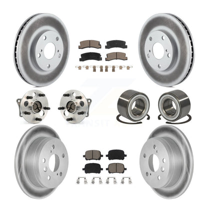 Kit de plaquettes de Rotor de frein revêtues de roulement de moyeu avant et arrière (10 pièces) pour Toyota Camry Solar