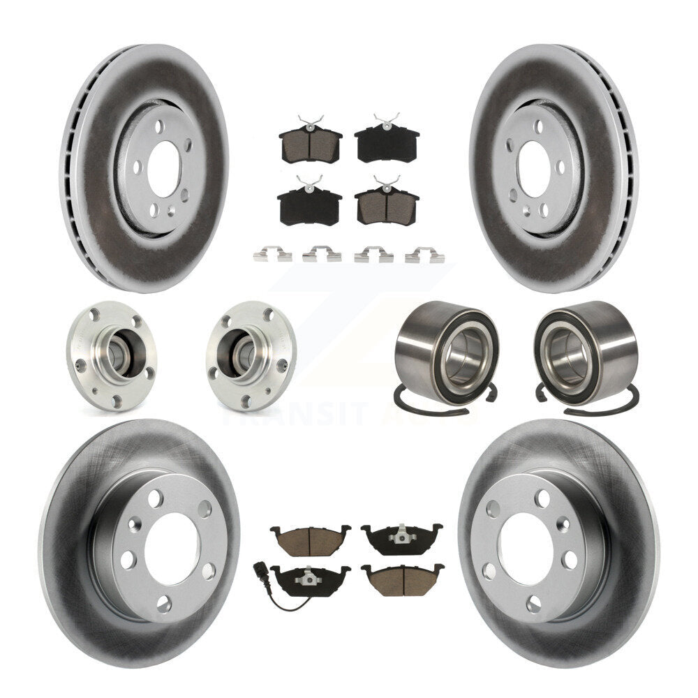 Kit de plaquettes de rotor de frein, roulement de moyeu avant et arrière (10 pièces) pour Volkswagen Golf 2.0
