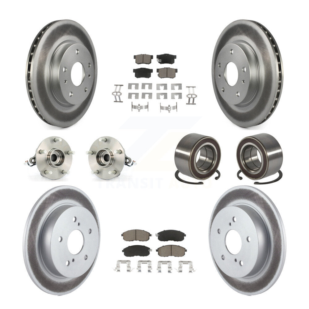 Kit de plaquettes de rotor de frein, roulement de moyeu avant et arrière (10 pièces) pour Suzuki SX4 AW 07-13