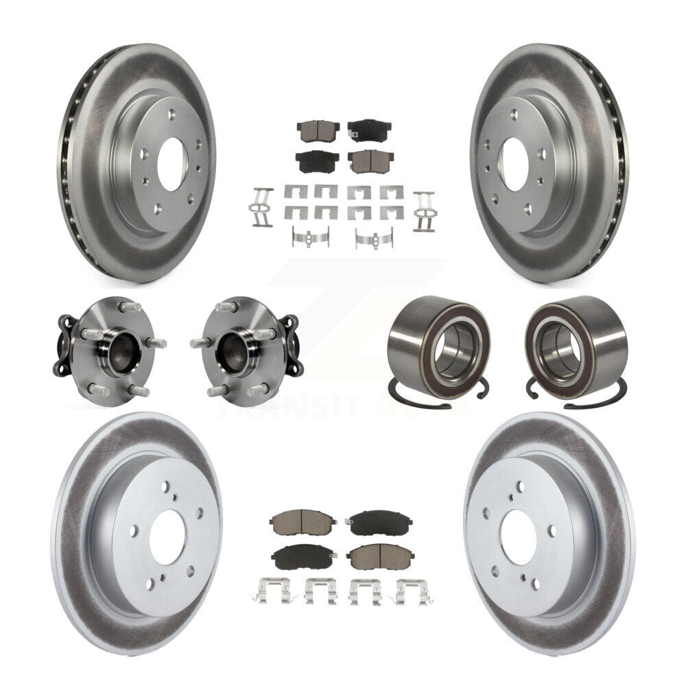 Kit de plaquettes de rotor de frein, roulement de moyeu avant et arrière (10 pièces) pour Suzuki SX4 FW 08-13