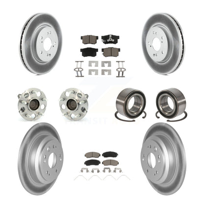 Kit de plaquettes de Rotor de frein revêtues de roulement de moyeu avant et arrière (10 pièces) pour Honda Crosstour FW