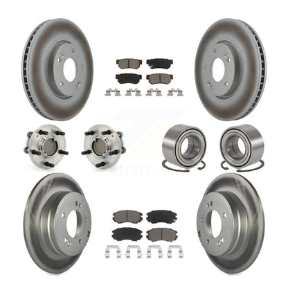 Kit de plaquettes de Rotor de frein à disque revêtu de roulement de moyeu avant et arrière (10 pièces) pour Hyundai Sonat