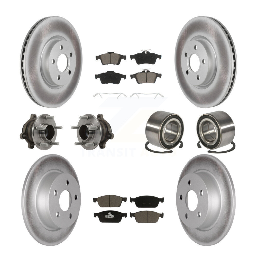 Kit de plaquettes de rotor de frein, roulement de moyeu avant et arrière (10 pièces) pour Ford Transit Connect