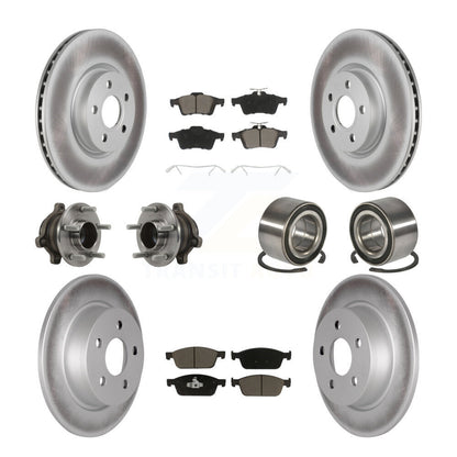 Kit de plaquettes de rotor de frein, roulement de moyeu avant et arrière (10 pièces) pour Ford Transit Connect