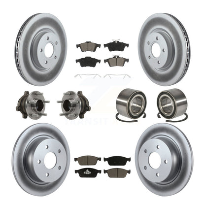 Kit de plaquettes de rotor de frein, roulement de moyeu avant et arrière (10 pièces) pour Ford Transit Connect