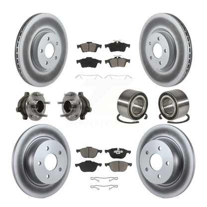 Kit de plaquettes de rotor de frein, roulement de moyeu avant et arrière (10 pièces) pour Ford Transit Connect