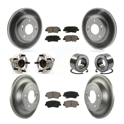 Kit de plaquettes de Rotor de frein revêtues de roulement de moyeu avant et arrière (10 pièces) pour Hyundai Veloster G