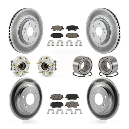 Kit de plaquettes de Rotor de frein, roulement de moyeu avant et arrière (10 pièces) pour Hyundai Azera Limite