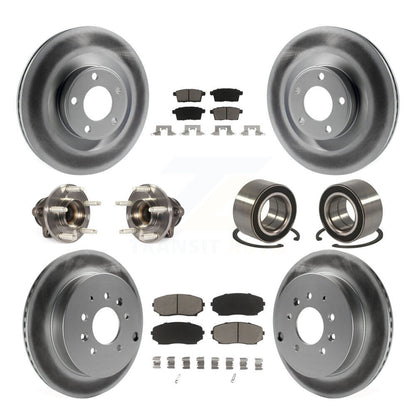 Kit de plaquettes de Rotor de frein, roulement de moyeu avant et arrière (10 pièces) pour Ford Edge Lincoln MK