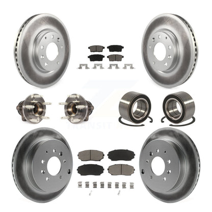 Kit de plaquettes de Rotor de frein, roulement de moyeu avant et arrière (10 pièces) pour Ford Edge Lincoln MK