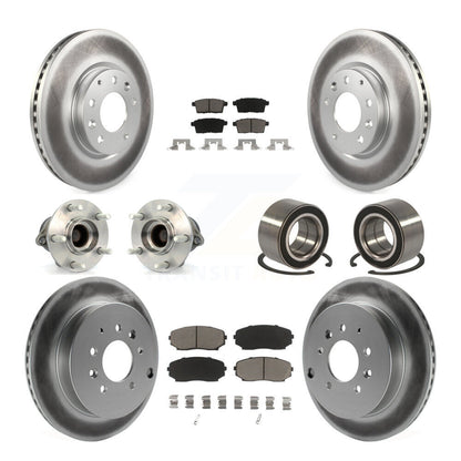 Kit de plaquettes de rotor de frein, roulement de moyeu avant et arrière (10 pièces) pour Mazda CX-7 FW 07-12