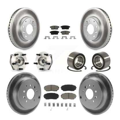 Kit de plaquettes de rotor de frein, roulement de moyeu avant et arrière (10 pièces) pour Mazda CX-7 AW 07-12