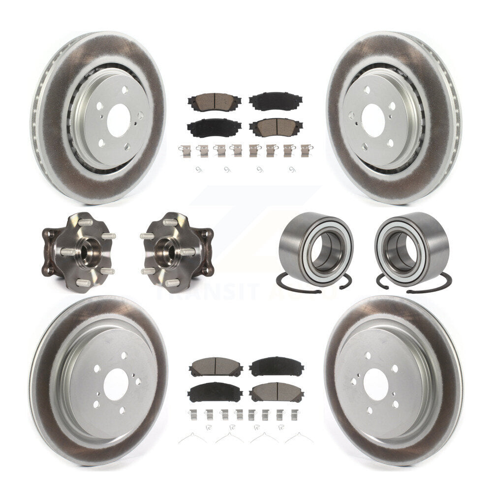 Kit de plaquettes de rotor de frein, roulement de moyeu avant et arrière (10 pièces) pour Lexus RX350 AW 2016