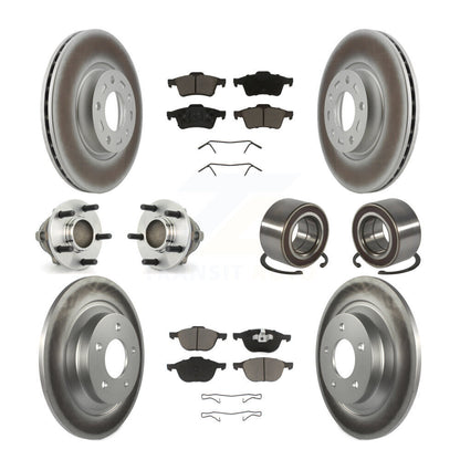 Kit de plaquettes de Rotor de frein, roulement de moyeu avant et arrière (10 pièces) pour Mazda 5 à 02 0 2006