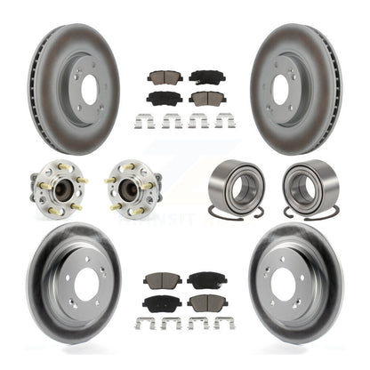 Kit de plaquettes de rotor de frein, roulement de moyeu avant et arrière (10 pièces) pour Kia Optima 2.4 13-15