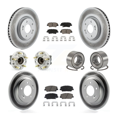 Kit de plaquettes de rotor de frein, roulement de moyeu avant et arrière (10 pièces) pour Kia Optima 2.0 13-15