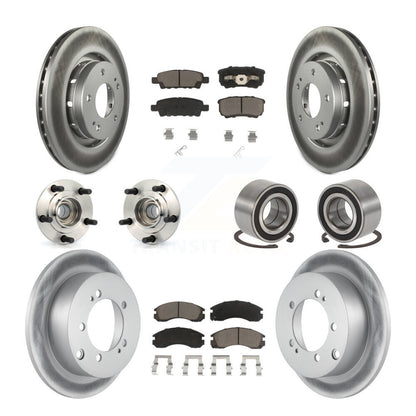 Kit de plaquettes de rotor de frein, roulement de moyeu avant et arrière (10 pièces) pour Mitsubishi Outlande
