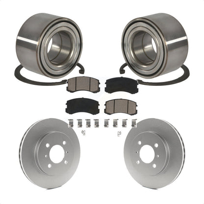 Kit de rotors et plaquettes de frein à disque enduits de roulement de roue avant pour Mitsubishi Lancer