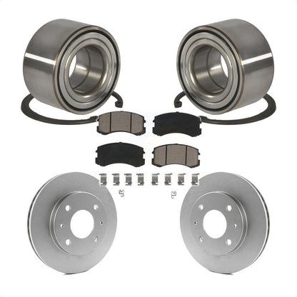 Kit de rotors et plaquettes de frein à disque enduits de roulement de roue avant pour Mitsubishi Lancer