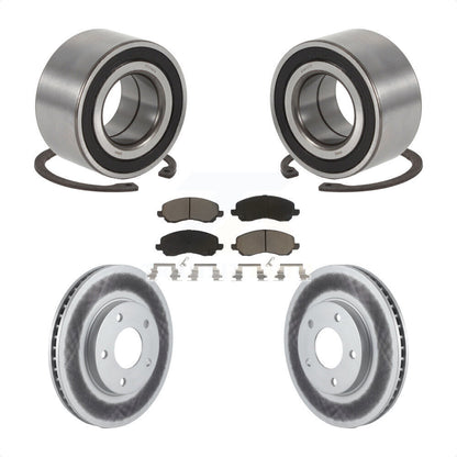 Kit de Rotor et de plaquettes de frein revêtus de roulement de roue avant, pour Mitsubishi Lancer Outlande