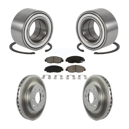 Kit de plaquettes de Rotor de frein revêtues de roulement de roue avant, pour Honda Accord Sedan avec 2.3
