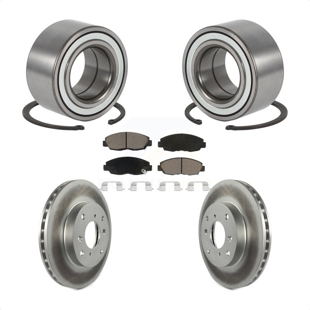 Kit de plaquettes de Rotor de frein enduites de roulement de roue avant, pour Honda Accord coupé avec 2.3