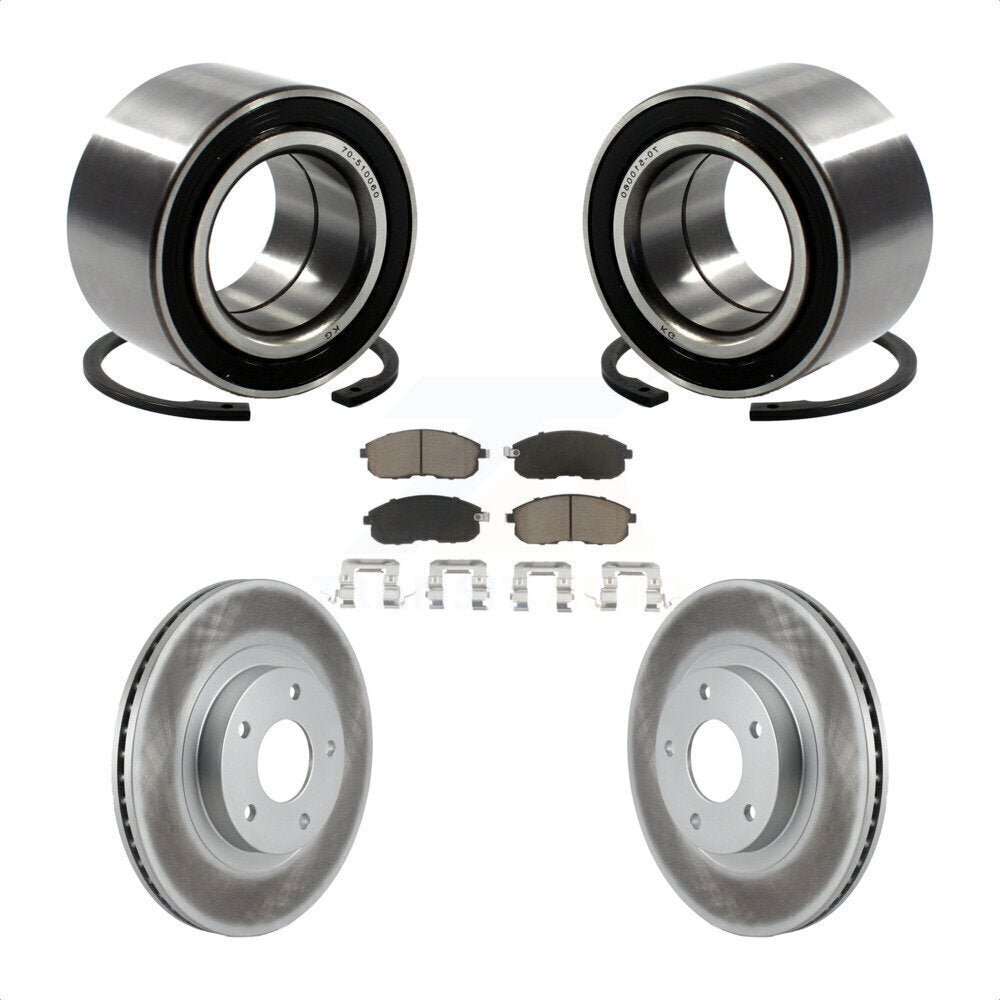 Kit de plaquettes de Rotor de frein enduit de roulement de roue avant, pour Nissan Altima Maxima INFINIT