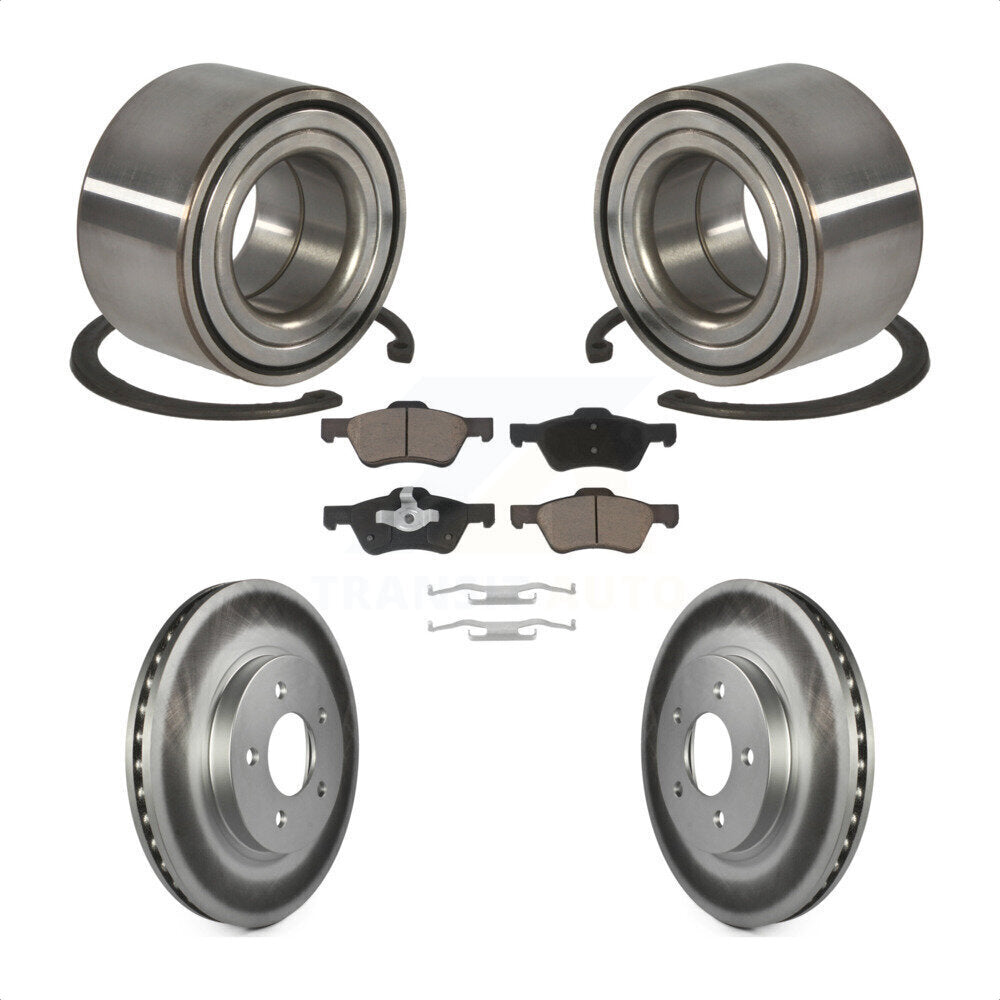 Kit de Rotor et de plaquettes de frein enduits de roulement de roue avant, pour Ford Escape Mazda Tribut