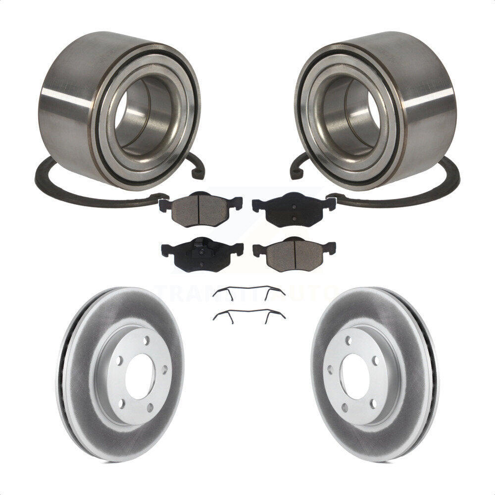 Kit de Rotor et de plaquettes de frein enduits de roulement de roue avant, pour Ford Escape Mazda Tribut