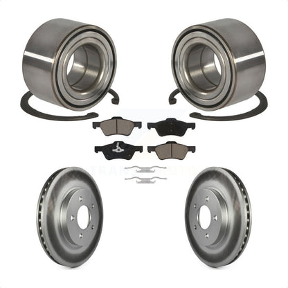 Kit de Rotor et de plaquettes de frein revêtus de roulement de roue avant, pour Ford Escape Mercury Marine