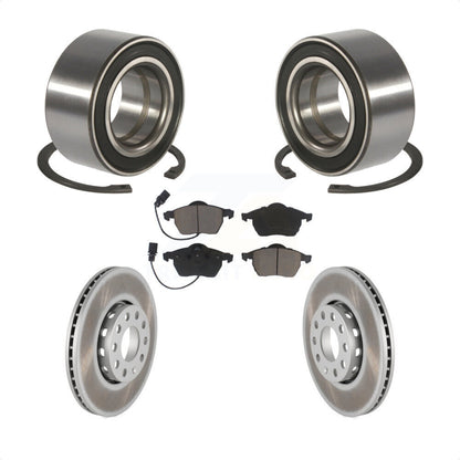 Kit de plaquettes de Rotor de frein enduites de roulement de roue avant, pour Volkswagen Passat Audi A4 A