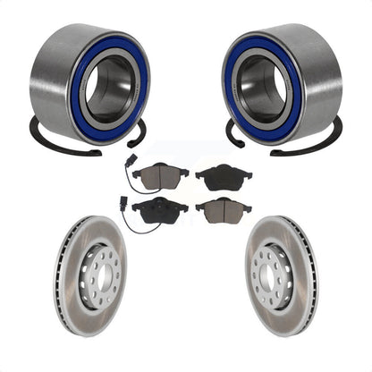 Kit de Rotor et de plaquettes de frein enduits de roulement de roue avant, pour Volkswagen Passat Audi A