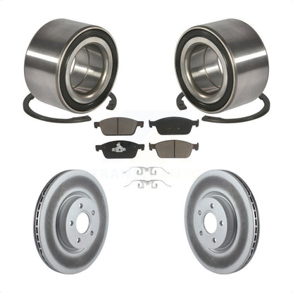 Kit de plaquettes de Rotor de frein à disque enduit de roulement de roue avant pour Ford Focus S 2013 – 2018
