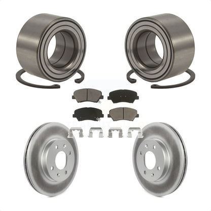 Kit de plaquettes de Rotor de frein à disque revêtu de roulement de roue avant, pour Hyundai Accen 2012 – 2017