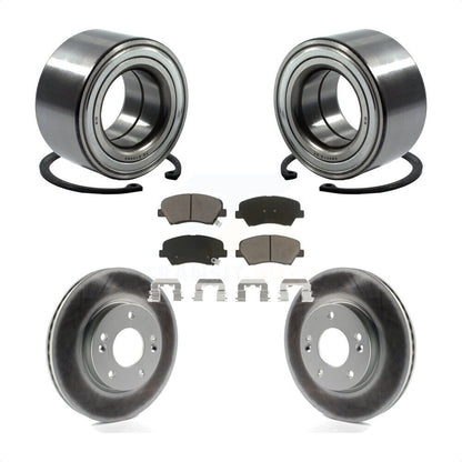 Kit de plaquettes de Rotor de frein enduites de roulement de roue avant, pour Hyundai Elantra GT Kia Fort